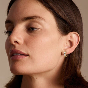 Triple Shape Moissanite Huggie Hoop Earrings - Perimade & Co.