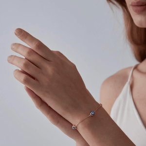 Triple Turkish Evil Eye Station Bracelet - Perimade & Co.