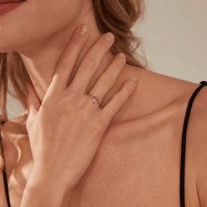 Tulip Flower Stacking Bypass Wrap Ring - Perimade & Co.