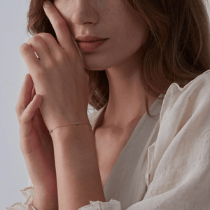 Turkish Blue Evil Eye Charm Station Bracelet - Perimade & Co.