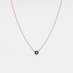 Turkish Blue Evil Eye Nazar Charm Necklace - Perimade & Co.