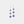 Pair of blue evil eye earrings on gold chains against a white background