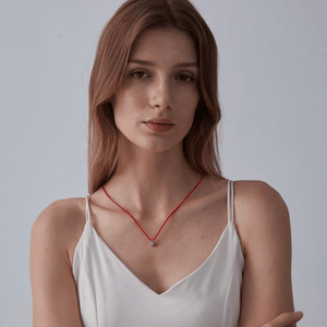 Turkish Evil Eye Charm Red Rope Necklace - Perimade & Co.