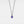 A Turkish evil eye necklace with a blue enamel charm on a black rope chain.