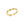 Gold evil eye ring with green gemstones on a white background
