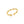 Gold evil eye ring with colorless gemstones on a beige background