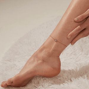 Turkish Evil Eye Round Charm Anklet - Perimade & Co.