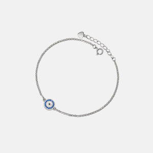 Turkish Evil Eye Round Charm Anklet - Perimade & Co.