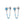 Turquoise Beaded Dangle Chain Stud Earrings - Perimade & Co.