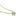 Gold necklace with a turquoise heart pendant on a white background