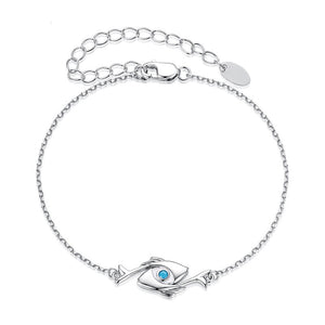 Turquoise Pisces Evil Eye Pendant Bracelet - Perimade & Co.