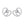 Twist Loops CZ Heart Stud Earrings - Perimade & Co.