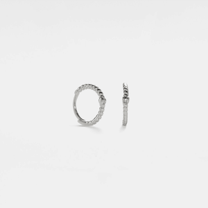 Twisted Spiral Huggie Hoop Earrings - Perimade & Co.
