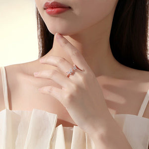 Two Butterfly Open Statement Cocktail Ring - Perimade & Co.