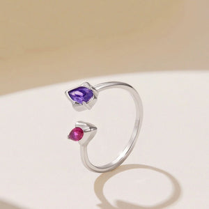 Two-Tone Double Shape Stackable Open Ring - Perimade & Co.