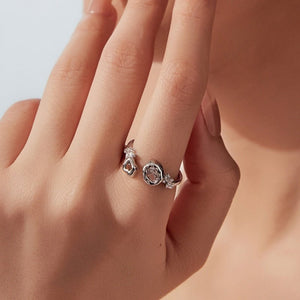 Two-Tone Organic Shape Stackable Open Ring - Perimade & Co.