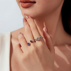 Two-Tone Organic Shape Stackable Open Ring - Perimade & Co.