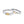 Two silver rings with gold sun and moon accents on a light white background