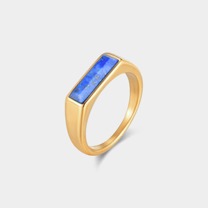 Vintage Baguette Inlaid Crystal Band Ring - Perimade & Co.