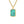 Vintage Bezel Gemstone Tag Charm Necklace - Perimade & Co.