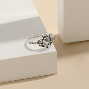 Vintage Lotus Flower Statement Ring - Perimade & Co.