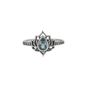 Vintage Lotus Flower Statement Ring - Perimade & Co.