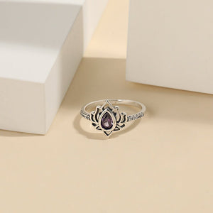 Vintage Lotus Flower Statement Ring - Perimade & Co.