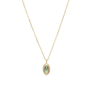 Vintage Marquise Peridot Leaf Necklace - Perimade & Co.