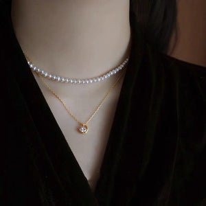 Vintage Moon Star Charm Pendant Necklace - Perimade & Co.