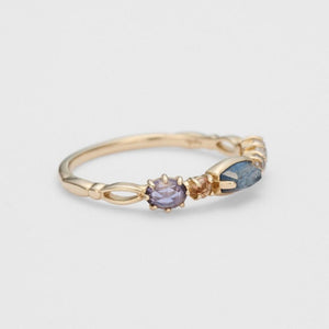 Vintage Multi Marquise Gemstone Band Ring - Perimade & Co.