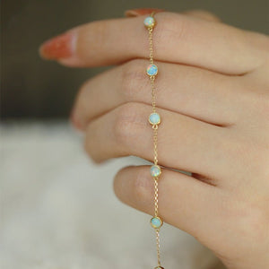 Vintage Opal Charm Stacking Bracelet - Perimade & Co.