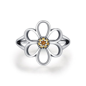 Vintage Openwork Six-Petal Flower Band Ring - Perimade & Co.