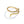 A gold-colored bypass ring with a snake design, featuring cubic zirconia, displayed on a white background.