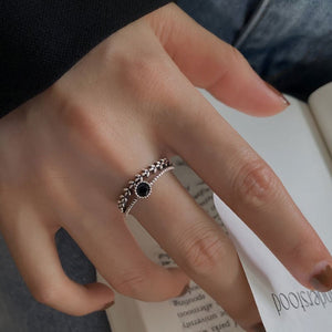 Vintage Style Two Row Leaf Stacking Ring - Perimade & Co.