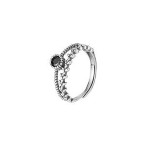 Vintage Style Two Row Leaf Stacking Ring - Perimade & Co.
