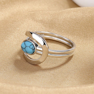 Vintage Teardrop Boho Turquoise Ring - Perimade & Co.