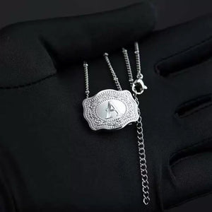 Vintage Western Initial Letter Charm Necklace - Perimade & Co.
