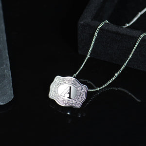 Vintage Western Initial Letter Charm Necklace - Perimade & Co.