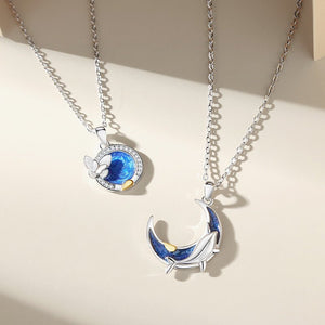 Whale Butterfly Matching Couple Necklace - Perimade & Co.
