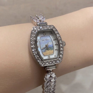Wheat Field 22 mm Tonneau Bracelet Watch - Perimade & Co.