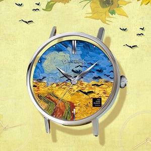 Wheat Field 44 mm Round Bracelet Watch - Perimade & Co.