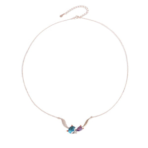 Whimsical Crystal Fox Pendant Necklace - Perimade & Co.
