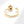 Gold spinner ring with star design and diamond on a white background