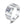 Silver ring with a large diamond on a white background