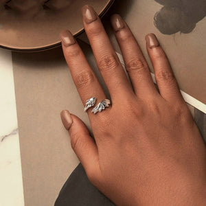 Winged Dragon Stacking Bypass Ring - Perimade & Co.