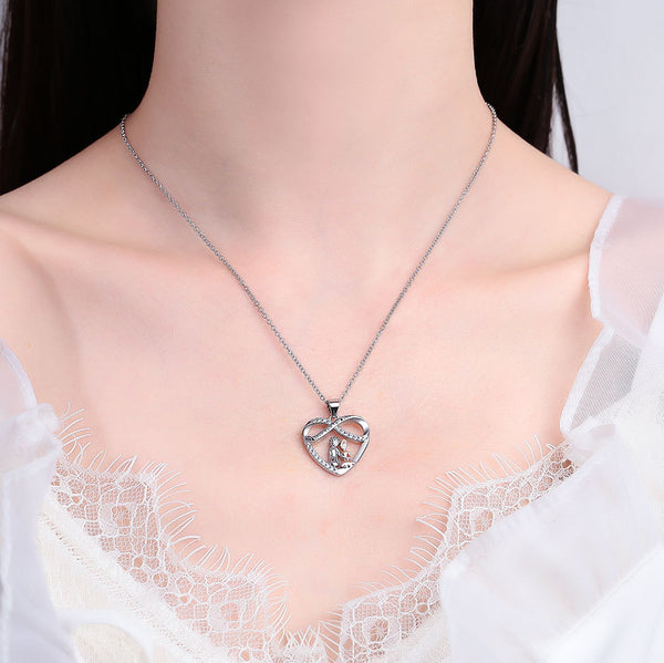 Infinite Love Heart Pendant Necklace