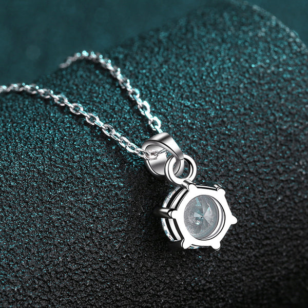 Six-Prong Moissanite Necklace