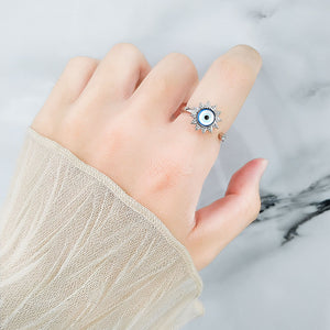 Sonne Mond Stern Smiley Fidget Spinner Ring