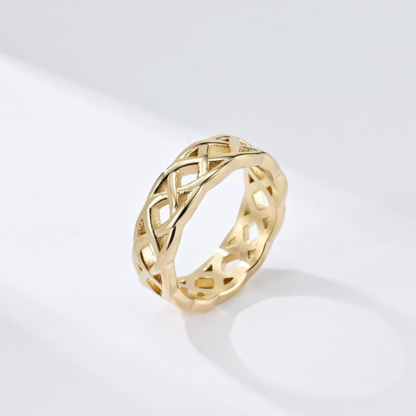 Celtic Eternity Braided Knot Ring