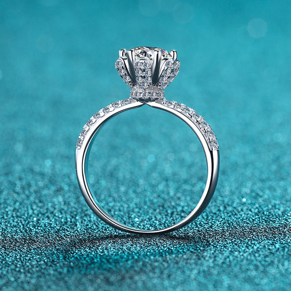 Six-Prong Moissanite Engagement Ring